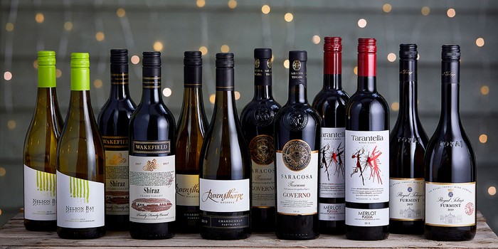 Wine bottles selected at The Old Vine
